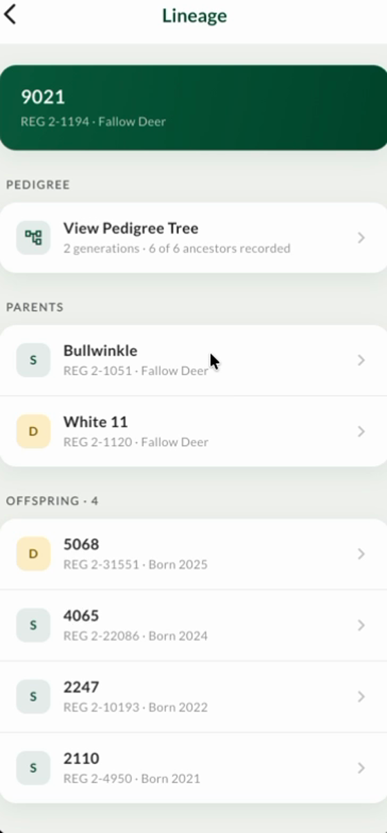 Lineage screen